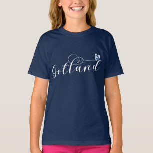 Camiseta Design de Manuscrito de Cardiopatias da Gotland Fl