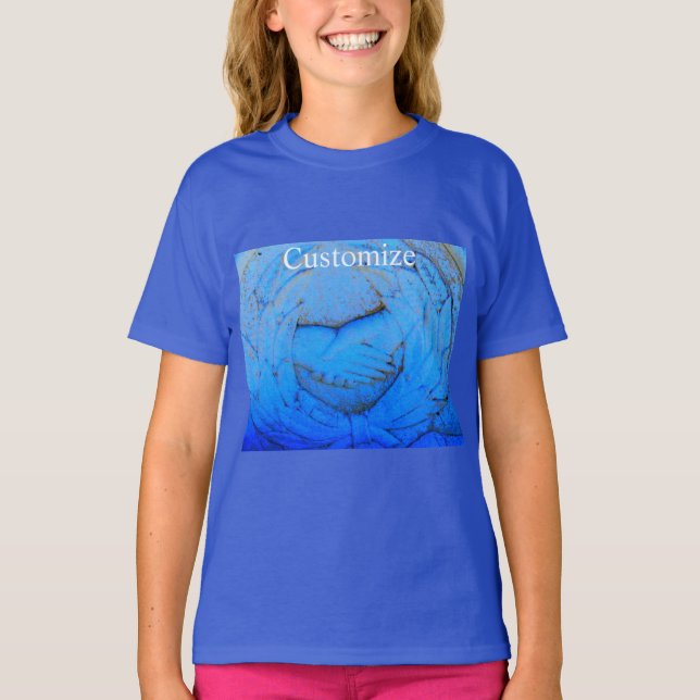 Camiseta Design de mãos apertadas (Frente)