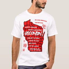 Camiseta Design de mapa engraçado de Wisconsin