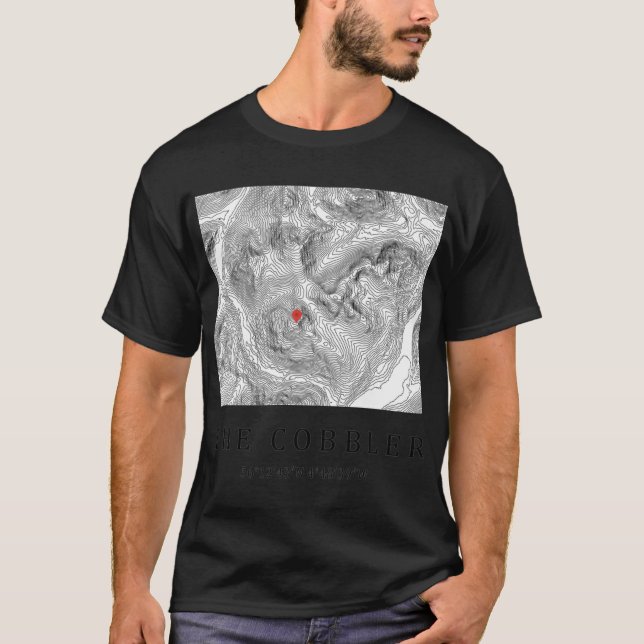 Camiseta Design de Mapa Topográfico do Scottish Mountainhe  (Frente)