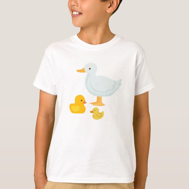 Camiseta Design de Mascote de Patozinho Fofo (Frente)