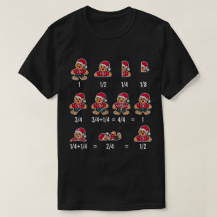 Camiseta Design de matemática de Natal engraçado de gengibr
