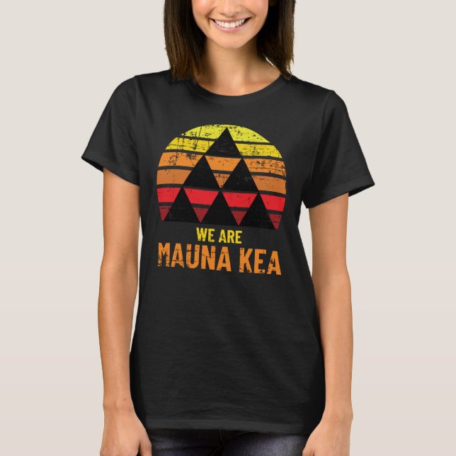 Camiseta design de Mauna Kea para o orgulho havaiano (Frente)