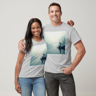 Camiseta Design de Meditação Aquática do Lado da Água