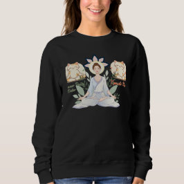 Camiseta Design de Meditação Minimalista Gato Zen Yoga Fofo