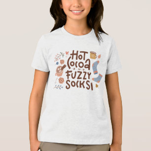 Camiseta Design de Meias de cacau quente e Felpudo