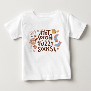 Camiseta Design de Meias de cacau quente e Felpudo