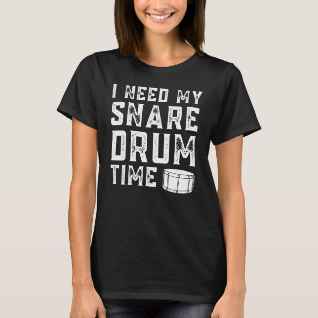 Camiseta Design de Melhores Drummers de Roupa de Tambor de  (Frente)