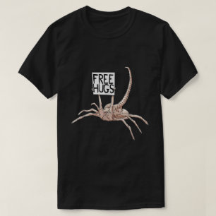 Camiseta Design de Meme de Alien Sinistro com Abraços Gráti