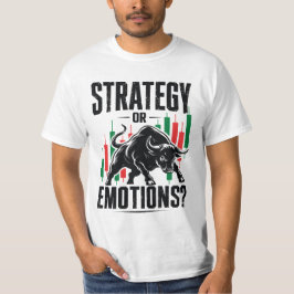 Camiseta Design de Mentalidade de Negociação de Touro ou Em