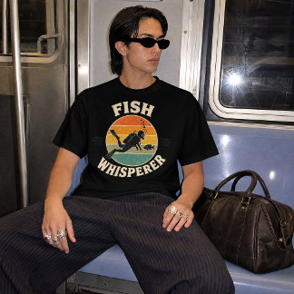 Camiseta Design de Mergulho do Sussurrador de Peixes