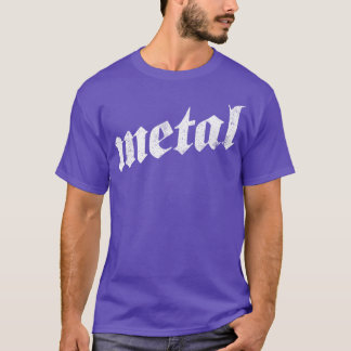 Camiseta Design de metal gótico