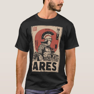 Camiseta Design de mitologia grega da Guerra de Deus Ares