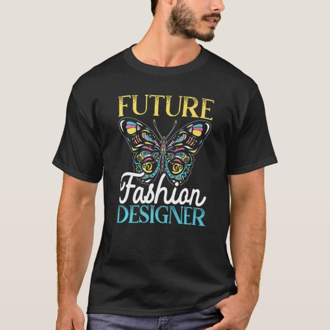 Camiseta Design de Moda do Designer Futuro (Frente)