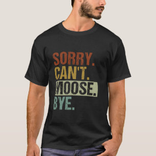 Camiseta Design De Moose Engraçado Retro Para Homens Moos