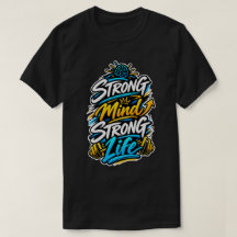 Design de Motivação para Fitness Mente Forte Vida