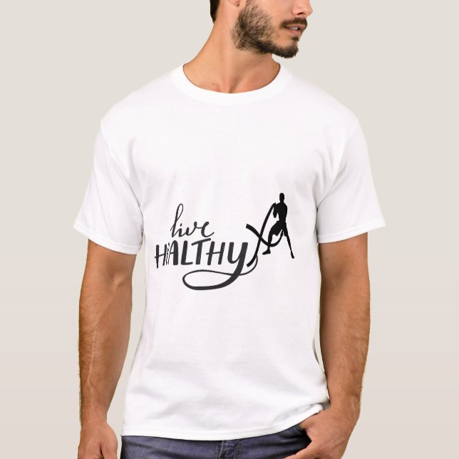 Camiseta design de motivação para os ginásios vivos (Frente)
