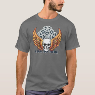 Camiseta Design de motocicleta Live 2 Ride