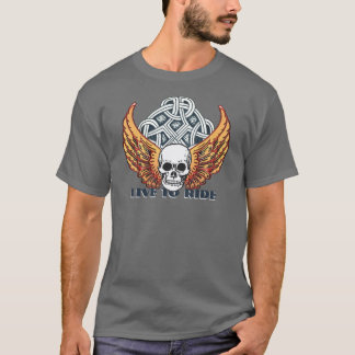 Camiseta Design de motocicleta Live 2 Ride