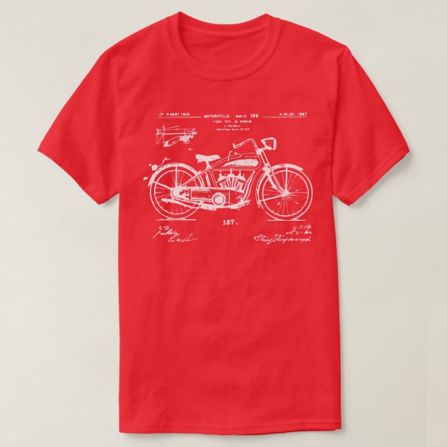 Camiseta design de motocicleta vintage (Frente do Design)