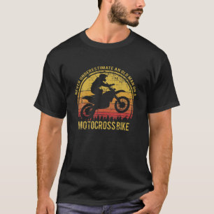 Camiseta Design De Motocross Engraçado Para Avô Ou Pai Ap