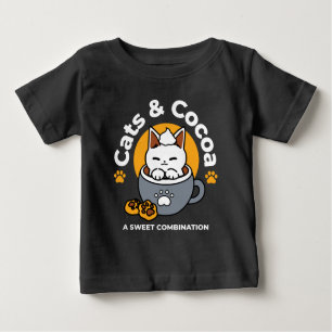 Camiseta Design de Mug Feriado com Cozy Cat e Cookies de Pa