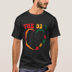 Camiseta design de Mulher Negra Votando Eleição 92 Por Cent