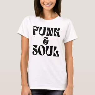 Camiseta design de música funk e soul