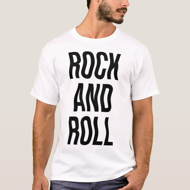 Camiseta design de música rock and roll (Frente)