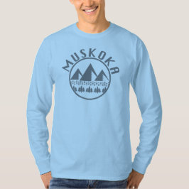 Camiseta Design de Muskoka - Camisa-T Básica de Capa Longa