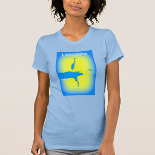 Camiseta Design de nascente azul