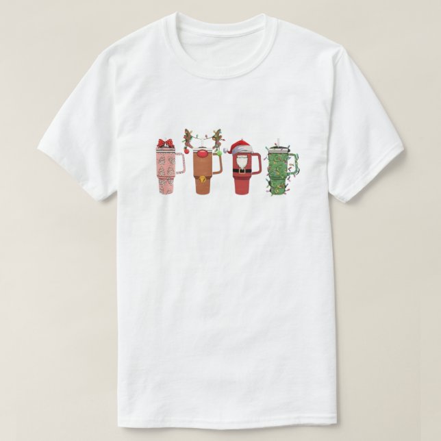 Camiseta Design de Natal com Decoração de Natal (Frente do Design)