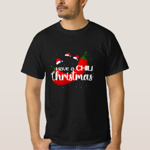 Camiseta Design de Natal com pimenta quente, Unisex