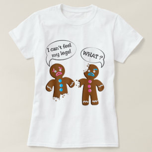 Camiseta Design de Natal de Biscoito de Gengibre Engraçado