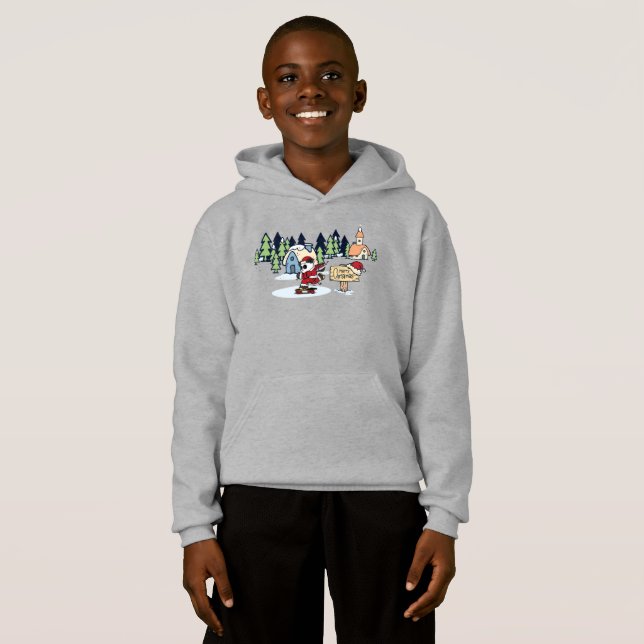 Camiseta Design de Natal de Panda Skatista (Frente Completa)