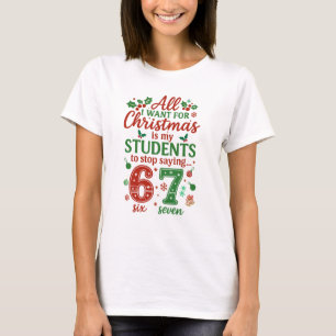 Camiseta Design de Natal de Professor Engraçado – “Tudo o q