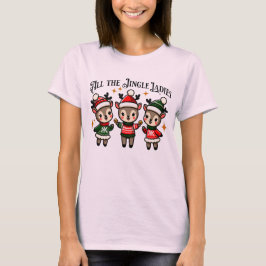Camiseta Design de Natal divertido com Três Elks Sassy