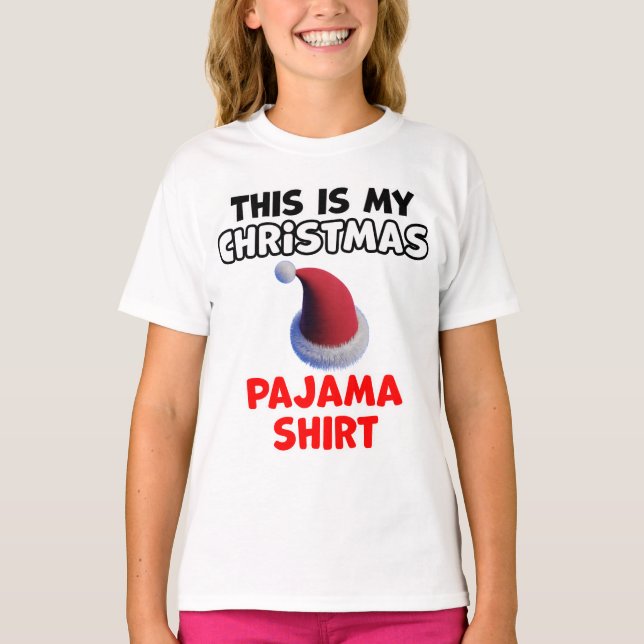 Camiseta Design de Natal do Pajama (Frente)
