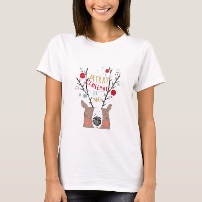 Camiseta Design de Natal e Inverno (Frente)