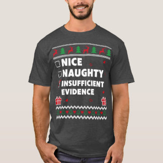 Camiseta Design de Natal Insuficiente para a Lista travessa