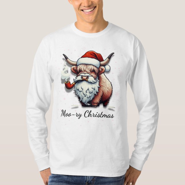 Camiseta Design de Natal Moo-ry (Frente)