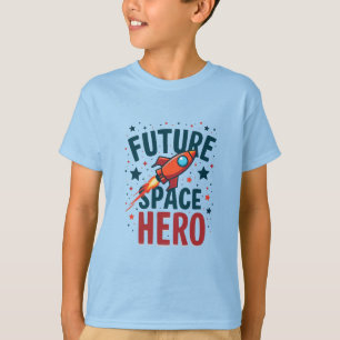 Camiseta Design de Nave Espacial Retro para Herói Espacial