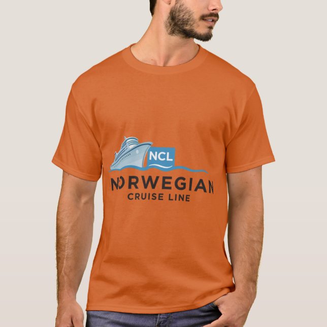 Camiseta Design de Navio da Norwegian Cruise Line retro eng (Frente)