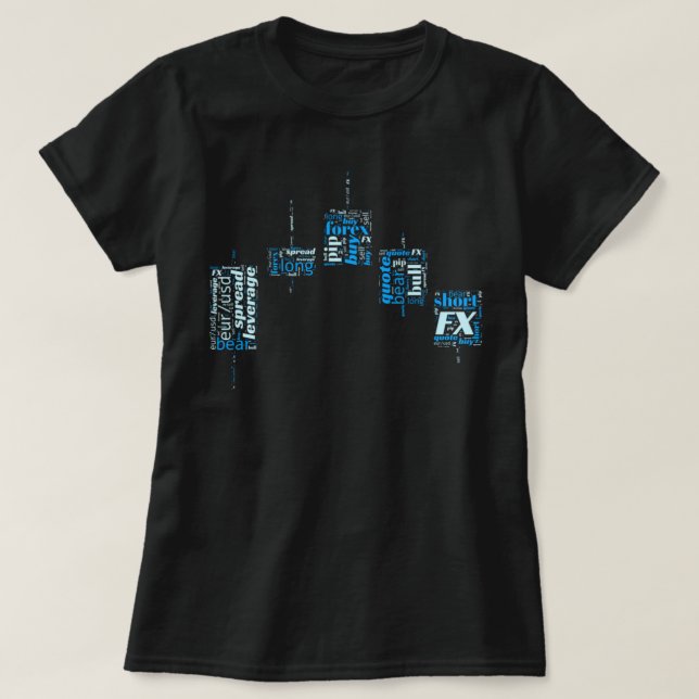 Camiseta Design de negociação para o forex cambial (Frente do Design)