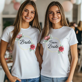 Camiseta Design de noiva da equipe Elegante para Festa de s