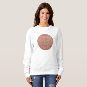 Camiseta Design de nome de brilho Dourado do Rosa personali