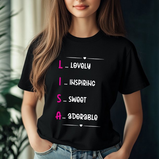 Camiseta Design de Nome Personalizado da Lisa (Criador carregado)