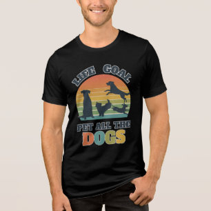 Camiseta Design de Objetivo de Vida do Cão para Salvamento 