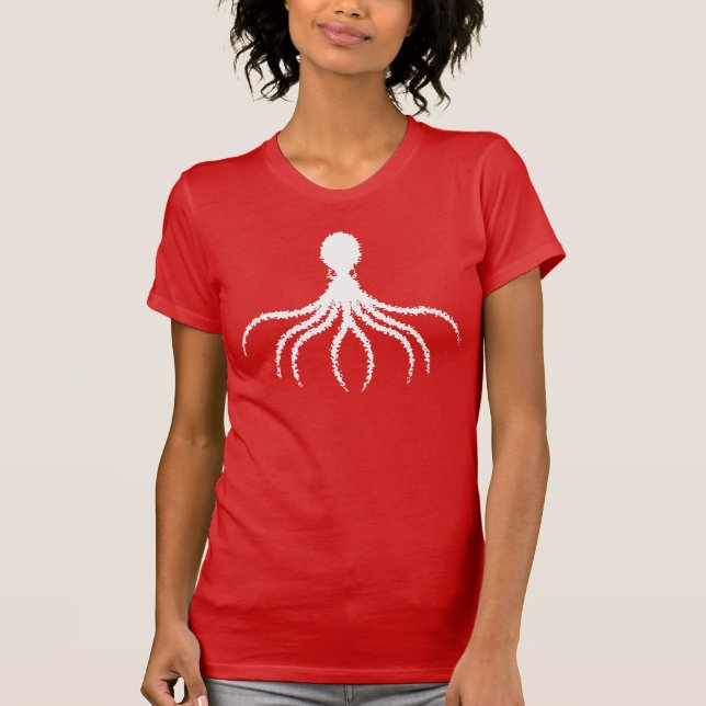 Camiseta Design de Octopus angustiado - Appar Americano das (Frente)