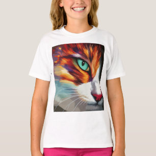 Camiseta Design de Olho de Gato